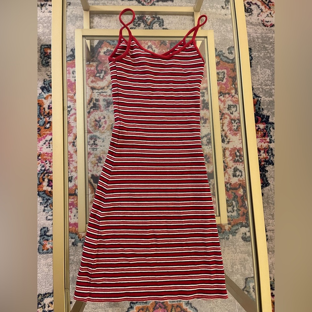 Brandy Melville red striped mini dress